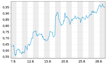 Chart Mini Future Long Palo Alto Networks - 1 Month