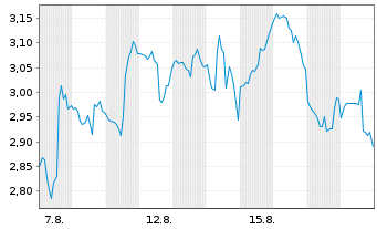 Chart Mini Future Short Caterpillar - 1 Monat