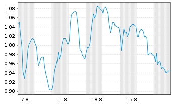 Chart Mini Future Short Siltronic - 1 Monat