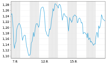 Chart Mini Future Short Siltronic - 1 Monat