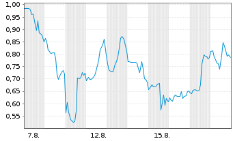 Chart Mini Future Short Standard Lithium - 1 Monat