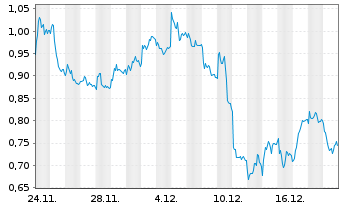 Chart Mini Future Short Muenchener Rueck - 1 Monat
