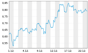 Chart Mini Future Short Alibaba - 1 Monat