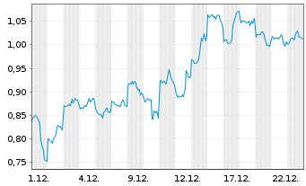 Chart Mini Future Short Alibaba - 1 Monat