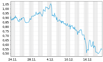 Chart Mini Future Long BP PLC - 1 Monat