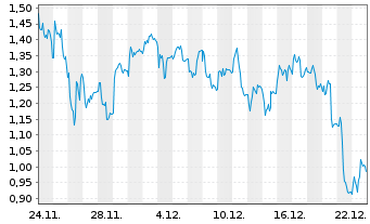 Chart Mini Future Short TeamViewer - 1 Monat