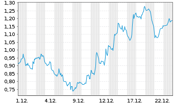 Chart Mini Future Short Super Micro Computer - 1 Monat