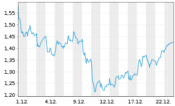Chart Mini Future Long Deutsche Boerse - 1 Monat