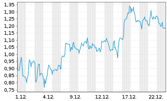 Chart Mini Future Short Siltronic - 1 Monat