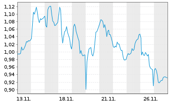 Chart Mini Future Short PVA TePla - 1 Monat