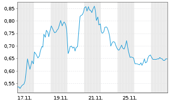 Chart Mini Future Short Amazon - 1 Monat