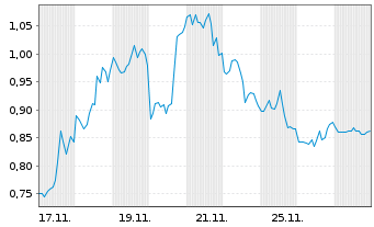 Chart Mini Future Short Amazon - 1 Monat