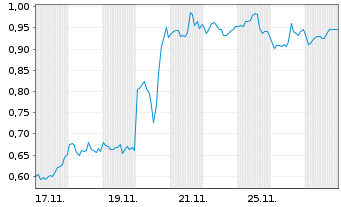 Chart Mini Future Short Palo Alto Networks - 1 Monat