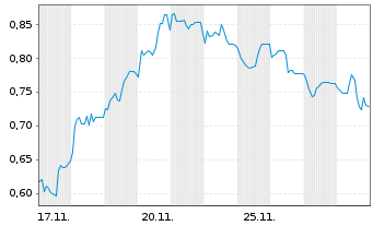 Chart Mini Future Short Northern Data - 1 Monat