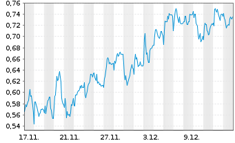 Chart Mini Future Long Indus Holding - 1 Monat
