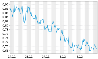 Chart Mini Future Short Indus Holding - 1 Monat