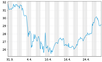 Chart TRATON SE - 1 mois