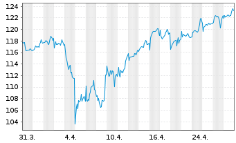 Chart VINCI S.A. - 1 mois