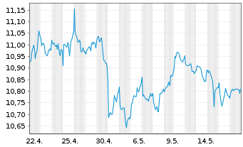 Chart Amu.S&P Gl ENE.CAR.RED.ETF - 1 Monat
