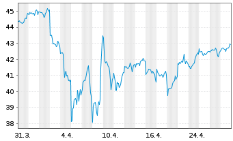 Chart Xtr.IE-Wld Biodv.Foc.SRI U.ETF USD - 1 mois