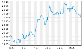 Chart VANECK-US FALL.ANG.HYBD ETF USD - 1 Month