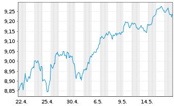 Chart Xtr.(IE) - S+P 500 - 1 Month