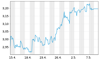 Chart HSBC MSCI TURKEY UCITS ETF - 1 Month