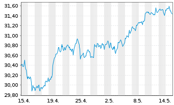 Chart PowerShs S&P500 H.Div.Low Vol. - 1 Month