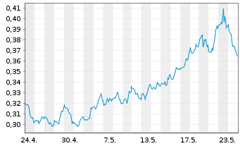 Chart WiTr Hedged Comm.Sec.Ltd. Nat.Gas - 1 Monat