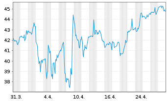 Chart Birkenstock Holding PLC - 1 Month