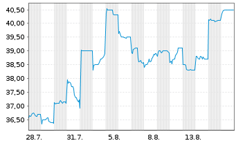 Chart Ibiden Co. Ltd. - 1 Monat