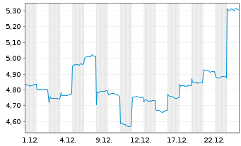 Chart Nanshan Aluminium Int.Hldg.Ltd - 1 Monat