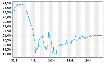 Chart BGF - World Energy Fund - 1 mois