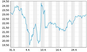 Chart CIF CG New Perspective Fd (L) - 1 Monat