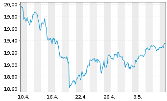 Chart BNPPE-MSCI USA SRI S-Ser.5%C. - 1 Monat