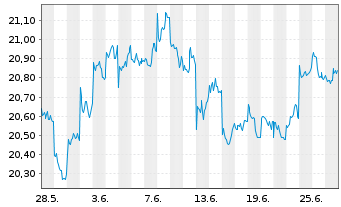 Chart BNPPE-MSCI Jap.SRI S-Ser-5%C. - 1 mois