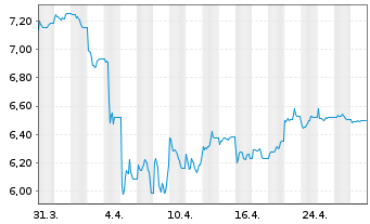 Chart BNPPE-M.Ch.S.Ser.S.S10%C. - 1 Month