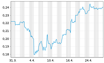 Chart Geo Energy Resources Ltd - 1 mois