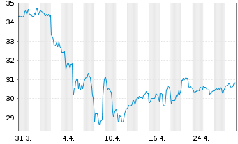 Chart ALPS ETF T.-C.&St.Gl.R.Maj.ETF - 1 Month