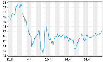 Chart ACI Worldwide Inc. - 1 Month