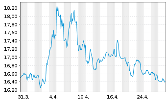 Chart Ranger Equity Bear ETF - 1 Month