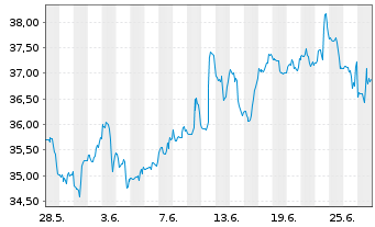 Chart Ally Financial Inc. - 1 mois