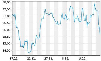 Chart CADRE HOLDINGS INC. Registered Shares DL -,0001 - 1 Month