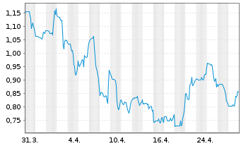 Chart Commercial Vehicle Group Inc. - 1 Month