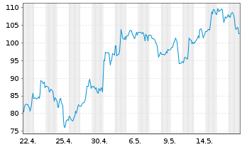 Chart DxnSETF-Dai.S&P Biot.Bl Br 3XS - 1 mois