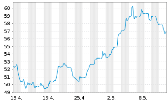 Chart Global X MSCI Argentina ETF 20 - 1 mois