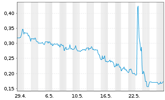 Chart Zoomcar Holdings Inc. - 1 Monat