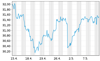 Chart Inv.S&P 500 Eq.Weight Tech.ETF - 1 mois