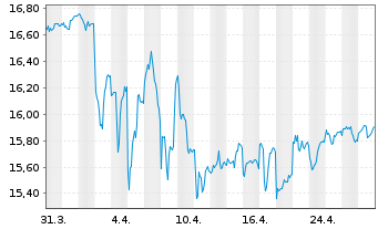 Chart Inv.Fundam.H.Yld Corp.Bd ETF - 1 mois