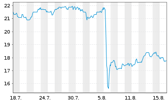 Chart Kennametal Inc. - 1 Monat